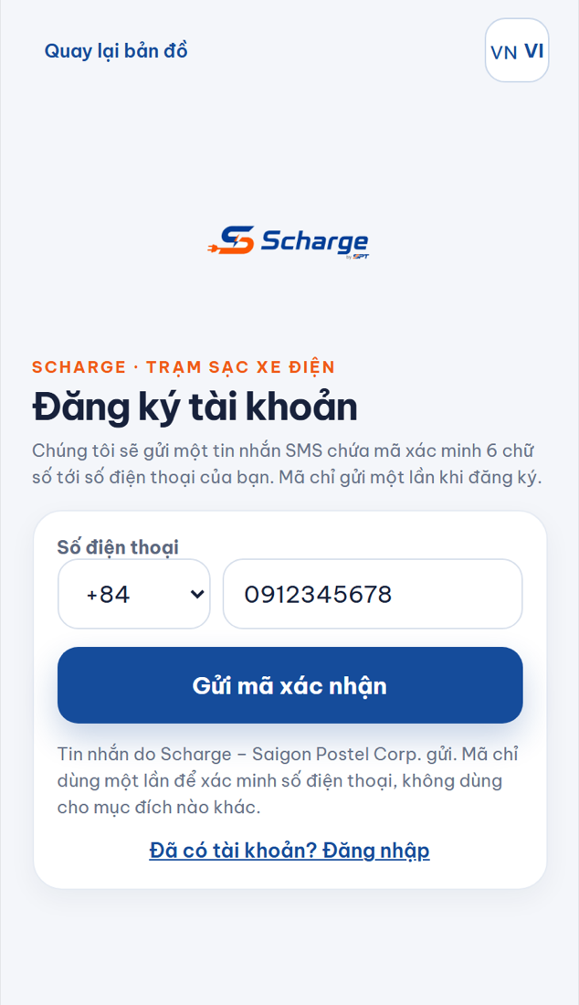 Nhập số điện thoại