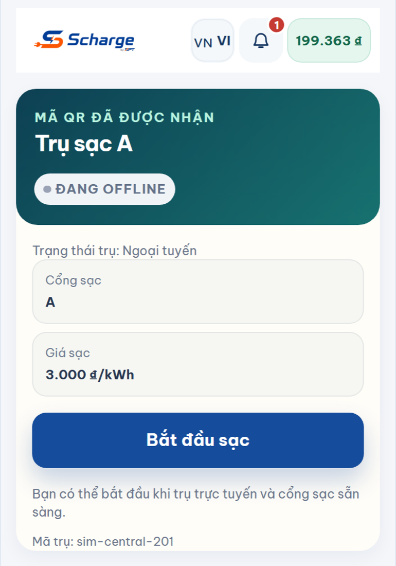 Trụ đang offline